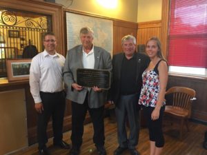 john nater, bob mceachern, delanie toner and mayor george bridge